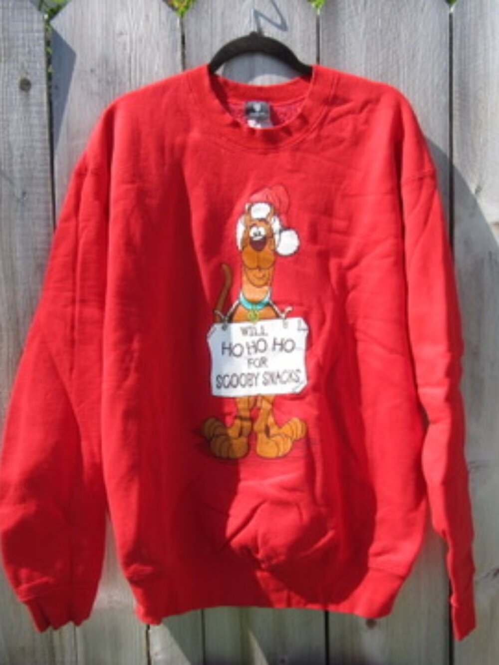 Vintage Warner Bros Scooby-Doo Scooby Snacks Christmas Sweatshirt Size XL